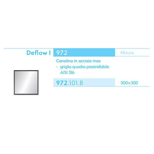 TEA DEFLOW-Q 300X300 SET KOMPLET  972.101.8 2